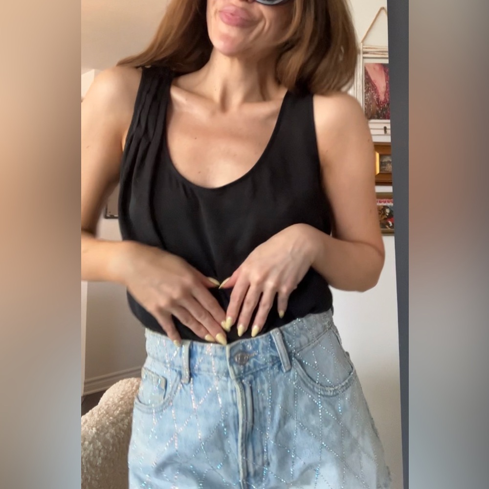 Zara Black Blouse Top